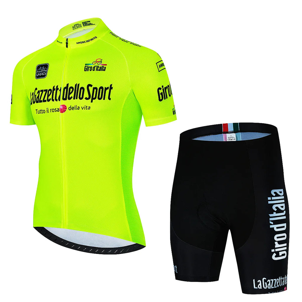 Tour De Giro D'ITALIA Cycling jersey Sets Mens Cycling Clothing Summer Short Sleeve Quick-dry MTB bike suit Ropa Ciclismo Estivo-WAYBIKER
