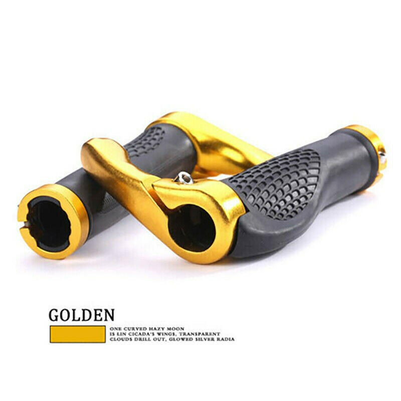 1 Pair Bicycle Handlebar Grips 1pair Non-Slip Rubber Hand Grip Mountain Road Bike Handle Grip with Bar Ends Bicycle Accessories-WAYBIKER