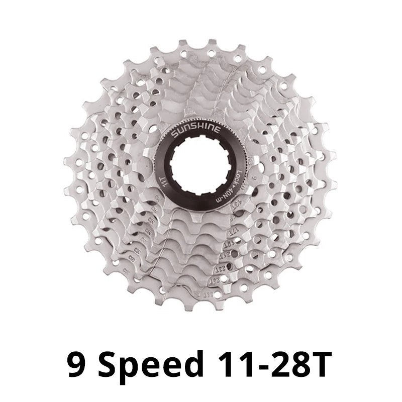 New SUNSHINE 8/9/10/11/12 Speed Road Bike Cassette Sprocket Bicycle Chainwheel Compatible with SRAM Bike Parts-WAYBIKER