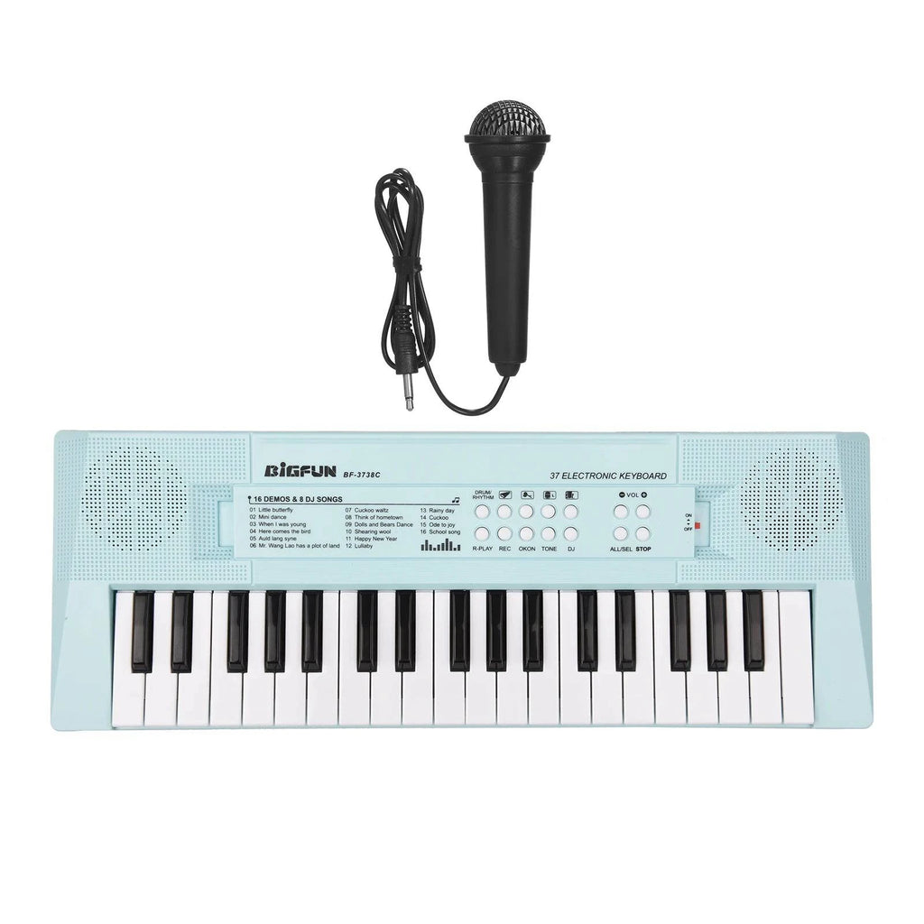 Electronic Piano with Mini Keyboard 37-Key Electronic Keyboard Piano Children' s Piano Electronic Musical Instrument-WAYBIKER