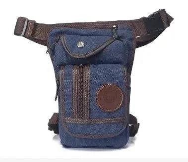 Men Drop Leg Bag Waist Fanny Pack Motorcycle Rider Tactical Military Messenger Cross Body Outdoor Sports Male Belt Hip Bum Bags-WAYBIKER