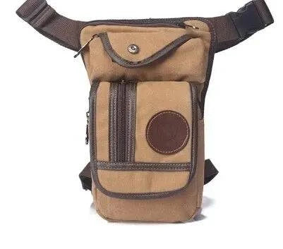 Men Drop Leg Bag Waist Fanny Pack Motorcycle Rider Tactical Military Messenger Cross Body Outdoor Sports Male Belt Hip Bum Bags-WAYBIKER