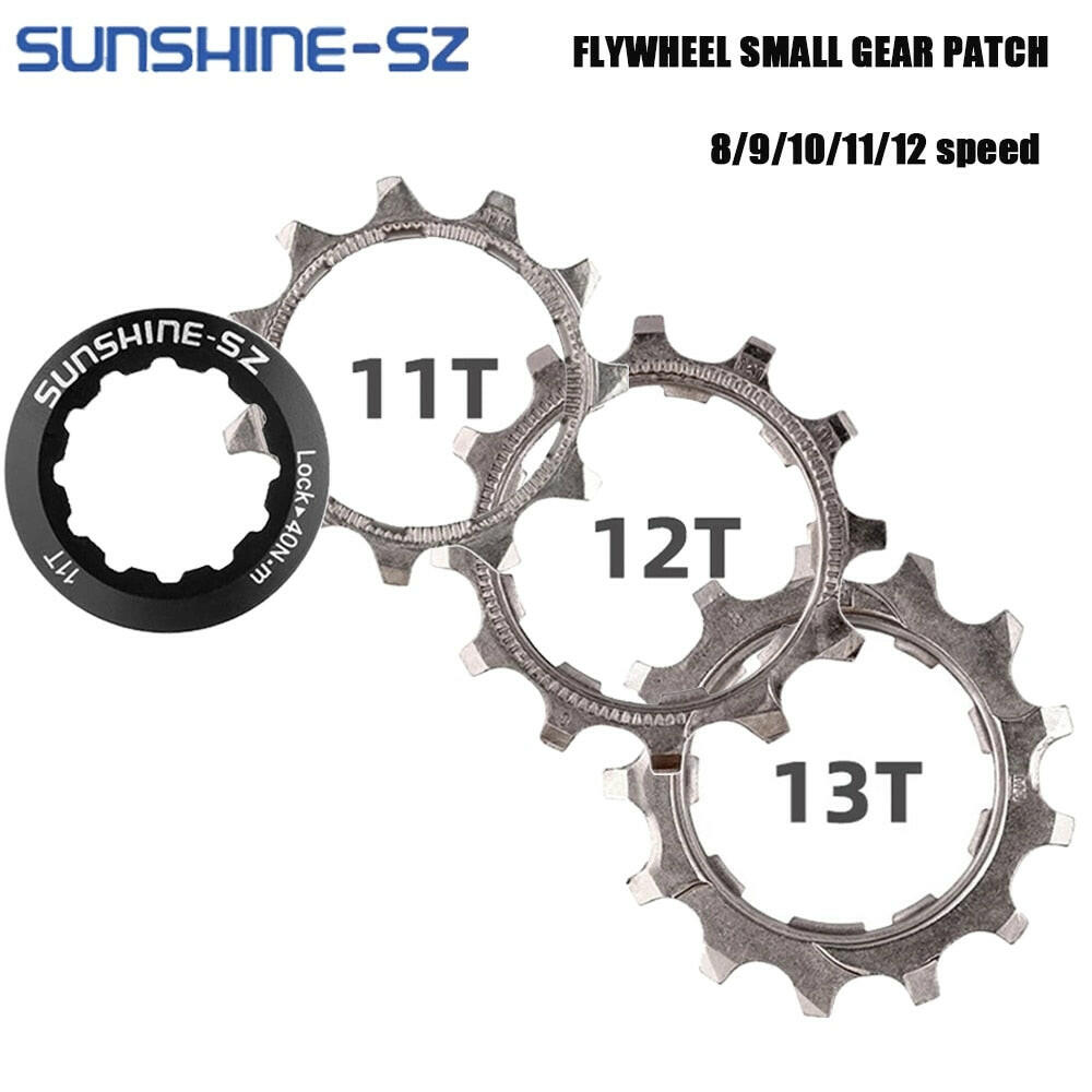 SUNSHINE Cassette Bicycle Ratchet Cog 11 12 13T Sprocket 12 8 9 11 Speed Pinion Bike 10v Cogset Single Speed Freewheel Adapter