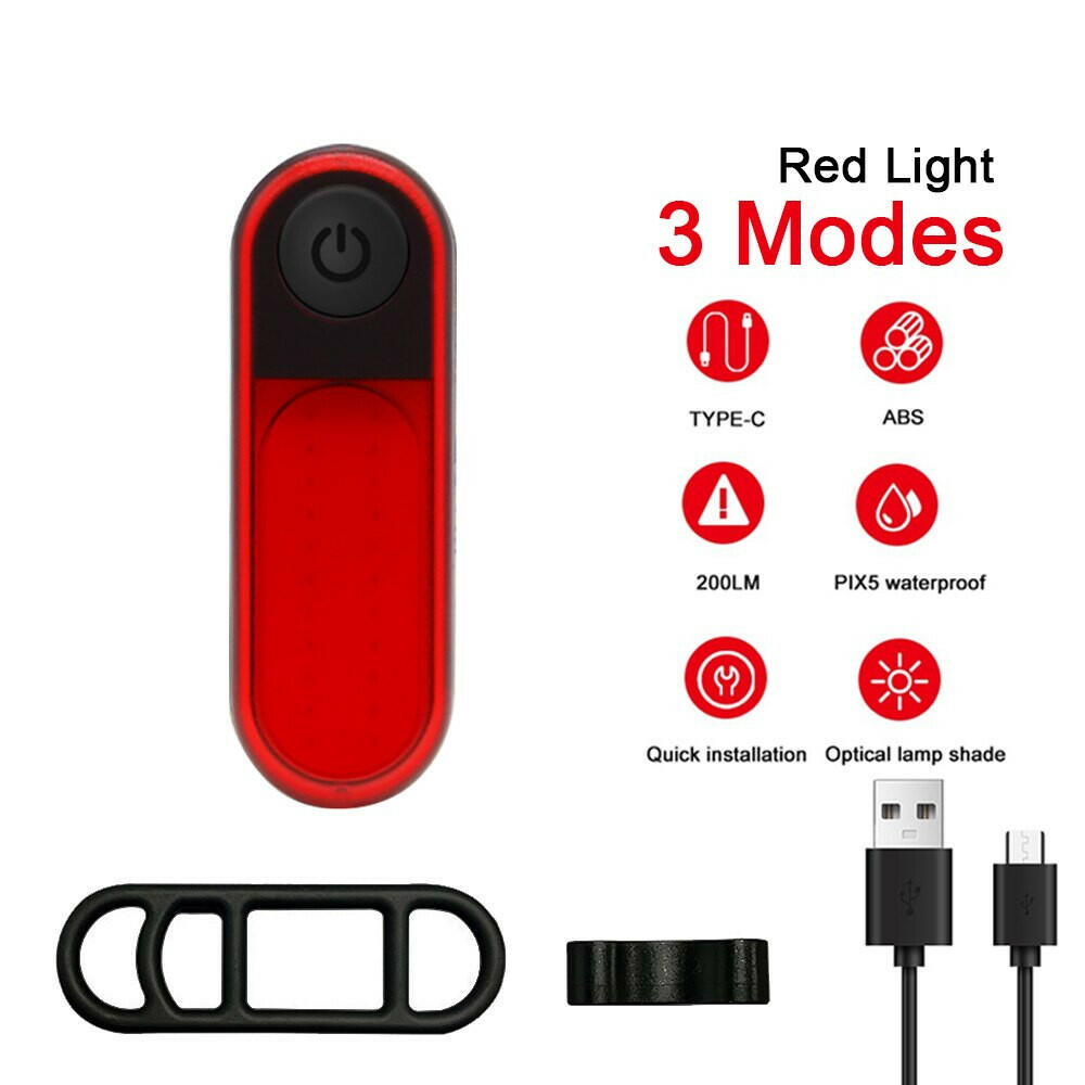 5 Modes Light Bicycle Rear Light Waterproof Bike Light COB USB Rechargeable Mtb Bike Taillights For Cycling Safety-WAYBIKER