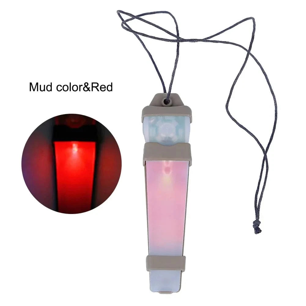 Wilderness Survival Helmet Silicone Waterproof Portable Survival Signal Cycling Night Light Camping-WAYBIKER