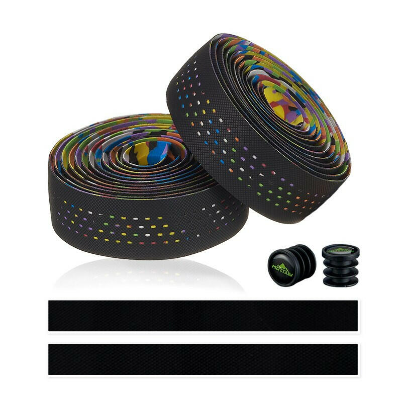 ESLNF Bicycle Handlebar Tape Steering Wheel Cover Road Cycling Handle Non-slip PU Belt Tape Bike Accessories Shock Straps-WAYBIKER