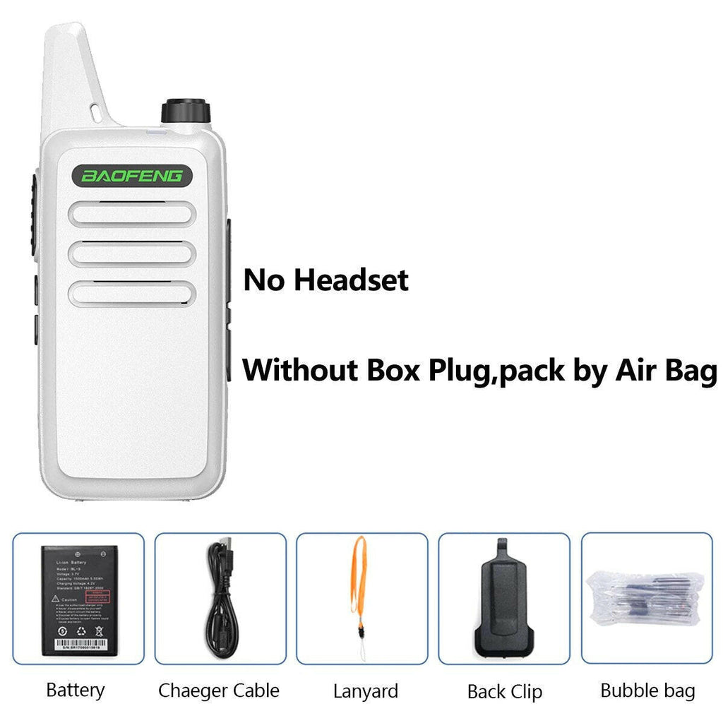 2PCS Baofeng BF-T20 5W Portable Mini Walkie Talkie VOX Charging USB For BF-C9 BF-888S KD-C1 Two Way Radio  Hotel Hunting-WAYBIKER