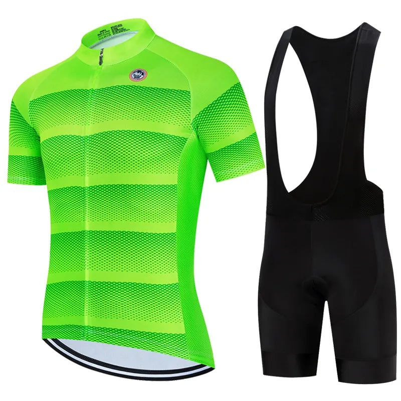 Vendull Pro Cycling Jersey Set Men Cycling Set Outdoor Sport Bike Clothes Breathable Anti-UV MTB Bicycle Clothing Wear Suit Kit-WAYBIKER