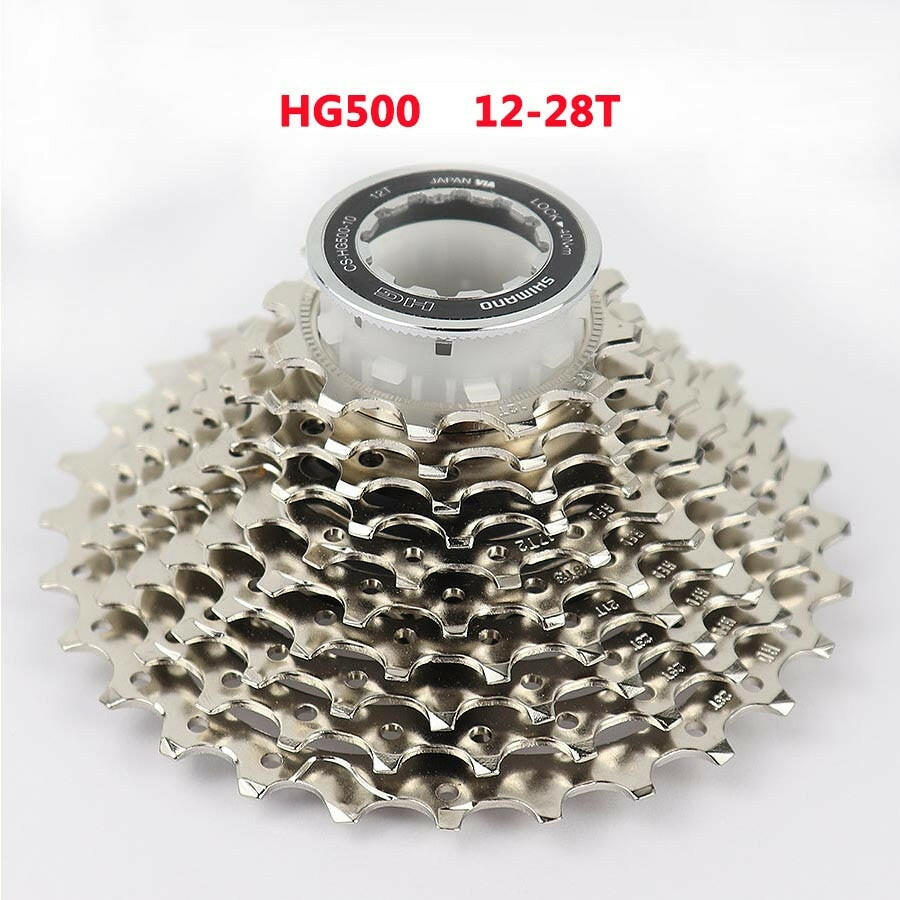 Shimano CS HG500 10 speed Road Bicycle Cassette Sprocket for 10s 10v road drivetrains 12-28T 11-25/32T/34T Freewheel