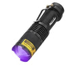 Zoom UV Flashlight 395/365nm UV Torch Pet Urine Cat Tinea Money Ore Scorpion Invisible Ink Marker Fluorescence Detection Light-WAYBIKER