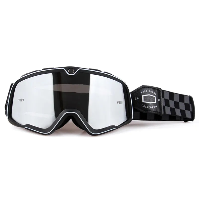 Retro Bicycles Goggles Ski Glasses Sunglasses ATV Goggles Non-slip Belt AntiUV Cafe Racer Chopper Cycling Racing Free shipping-WAYBIKER