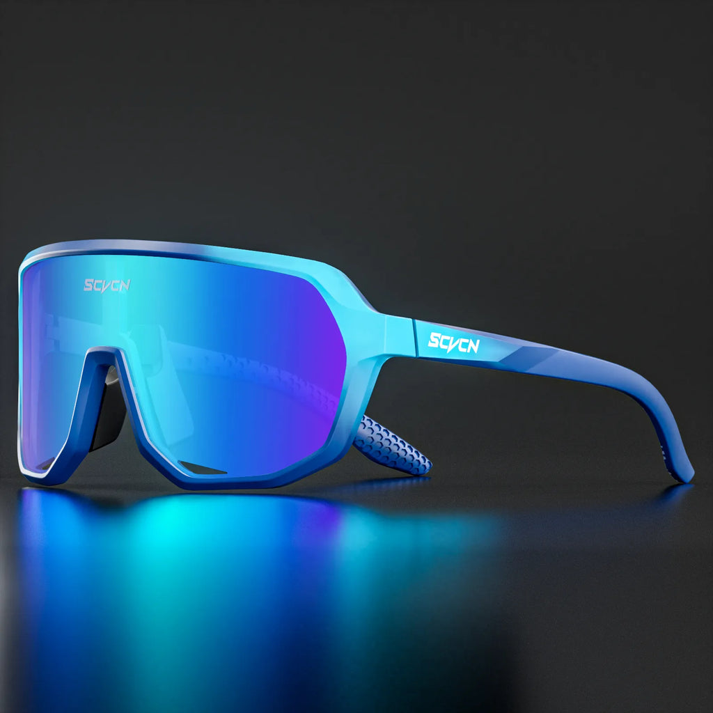 SCVCN Trend color lens sunglasses men's driving bicycle glasses women's leisure sports hiking glasses UV400 protective glasses-WAYBIKER