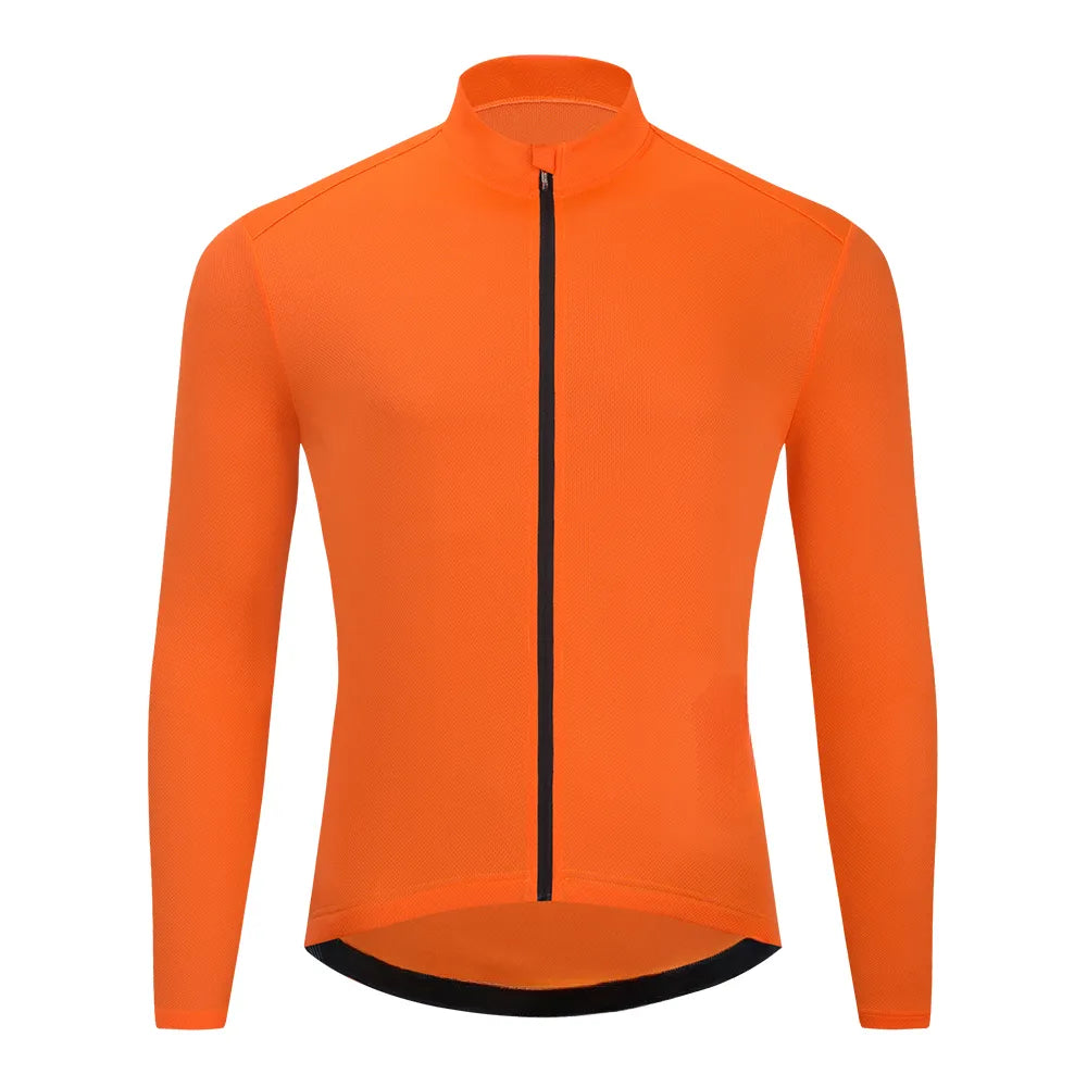 Mesh Breathable Cycling Jersey Long Sleeve MTB Bicycle Cycling Clothing Mountain Bike Sportswear Tops Reflective-WAYBIKER