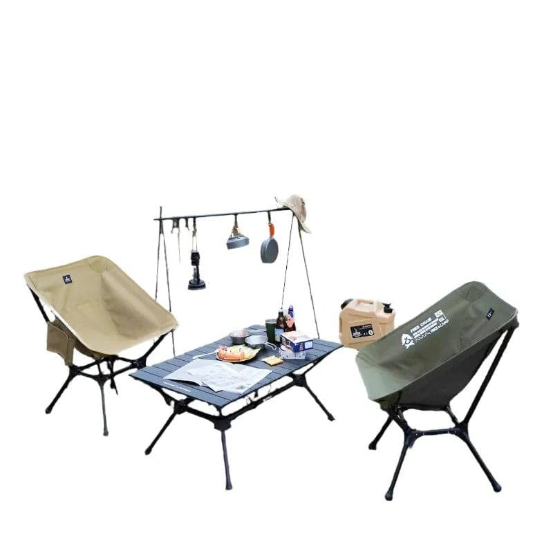 Difeike Outdoor Folding Camping Chair Portable New Moon Chair Outdoor High Back Lounge Chair Aluminum Alloy Free Lounge Chair-WAYBIKER