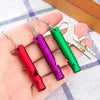 1Pcs Multifunctional Aluminum Emergency Survival Whistle Keychain For Hiking Outdoor Tools Training Whistles Of Survival-WAYBIKER