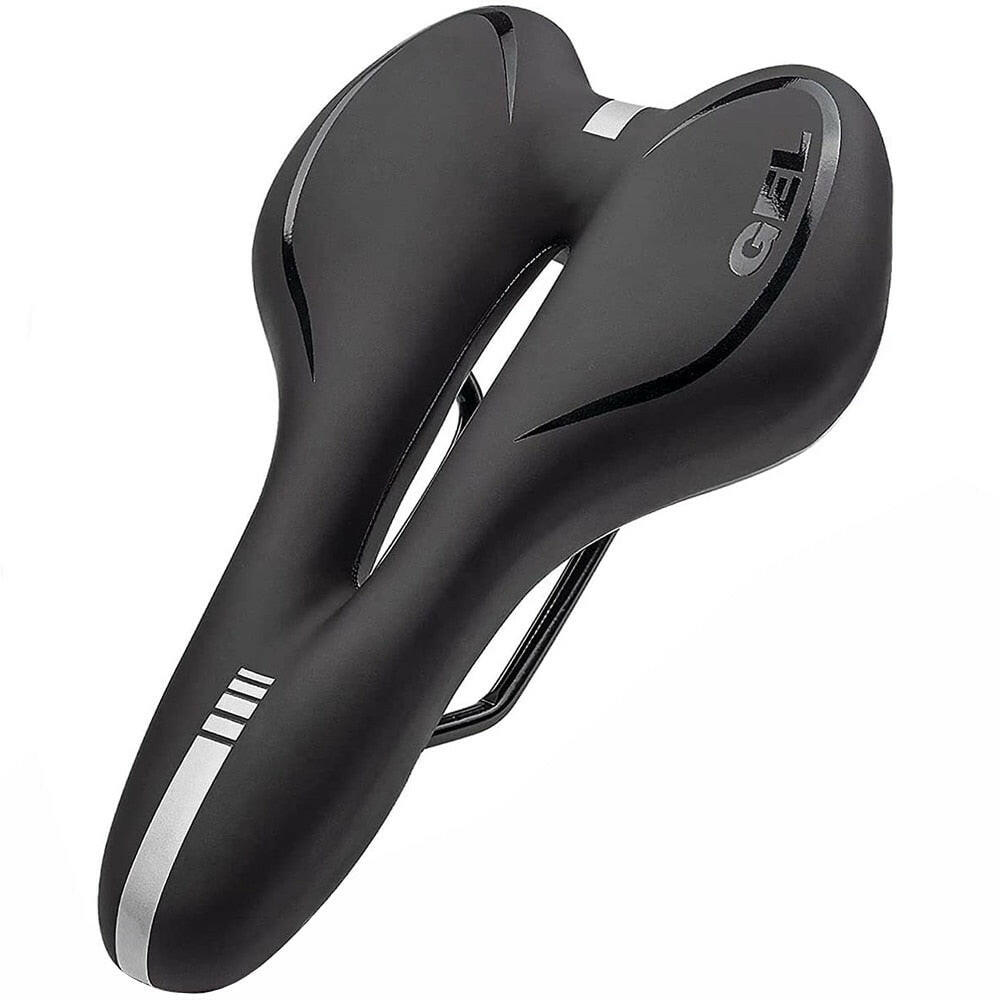 Gel Bicycle Saddle MTB Mountain Road Bike Seat Comfortable Soft Cycling Cushion Exercise Bike Saddle for Men and Women-WAYBIKER