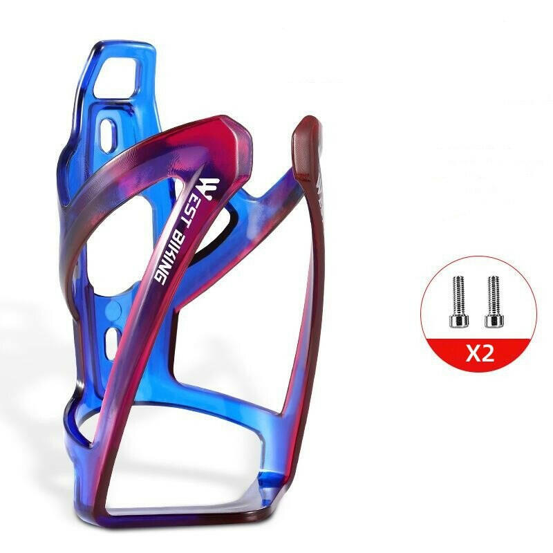 Bicycle water bottle cage multi-color gradient road mountain bike water bottle cage cycling water cup holder bike accessories-WAYBIKER