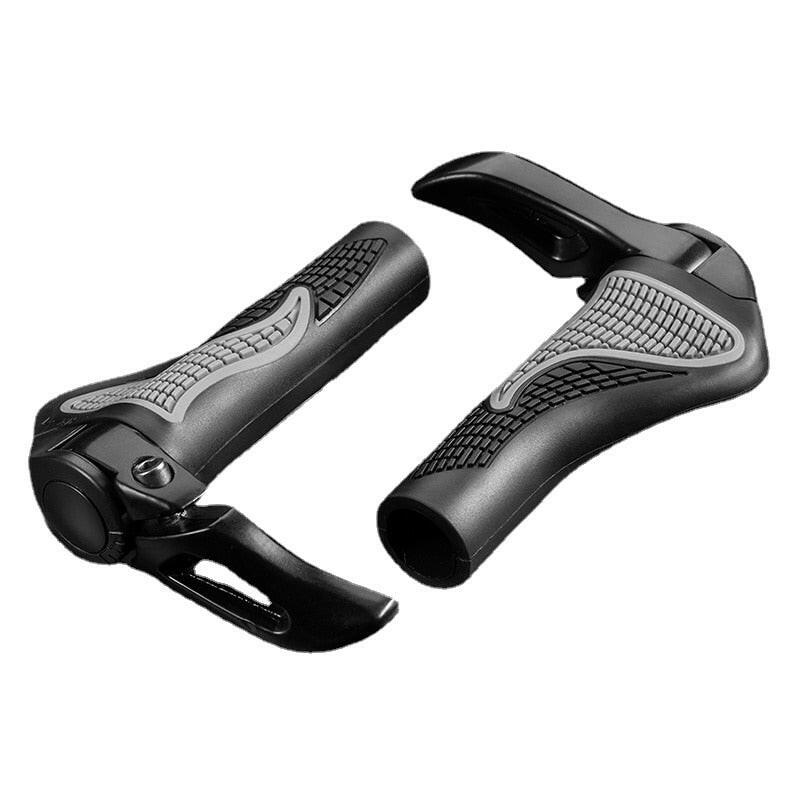 ESLNF MTB Bicycle Grips Horns Shofar Vice Handlebar Grips Cycling Shockproof Dust-proof Bike Grips Rubber Bilateral Locked-WAYBIKER
