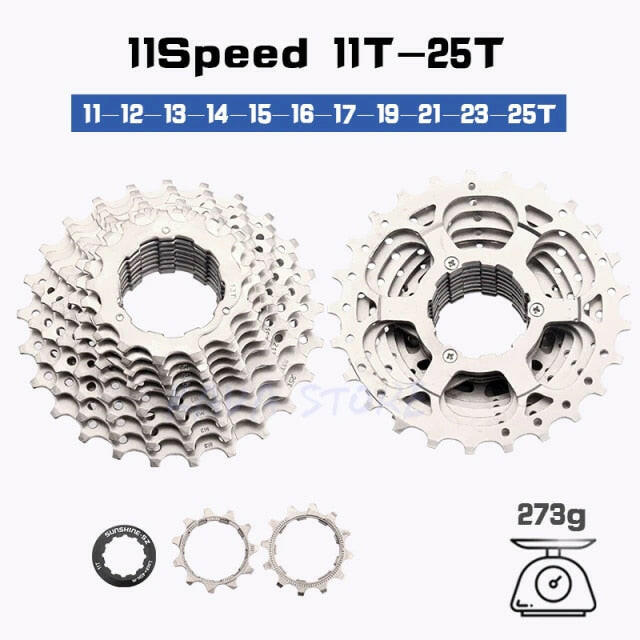 Sunshine HG Road Bike Cassette 8 9 10 11 12 Speed 11-23T/25T/28T/30T/32T/34T Bike Flywheel Sprocket for SHIMANO-WAYBIKER