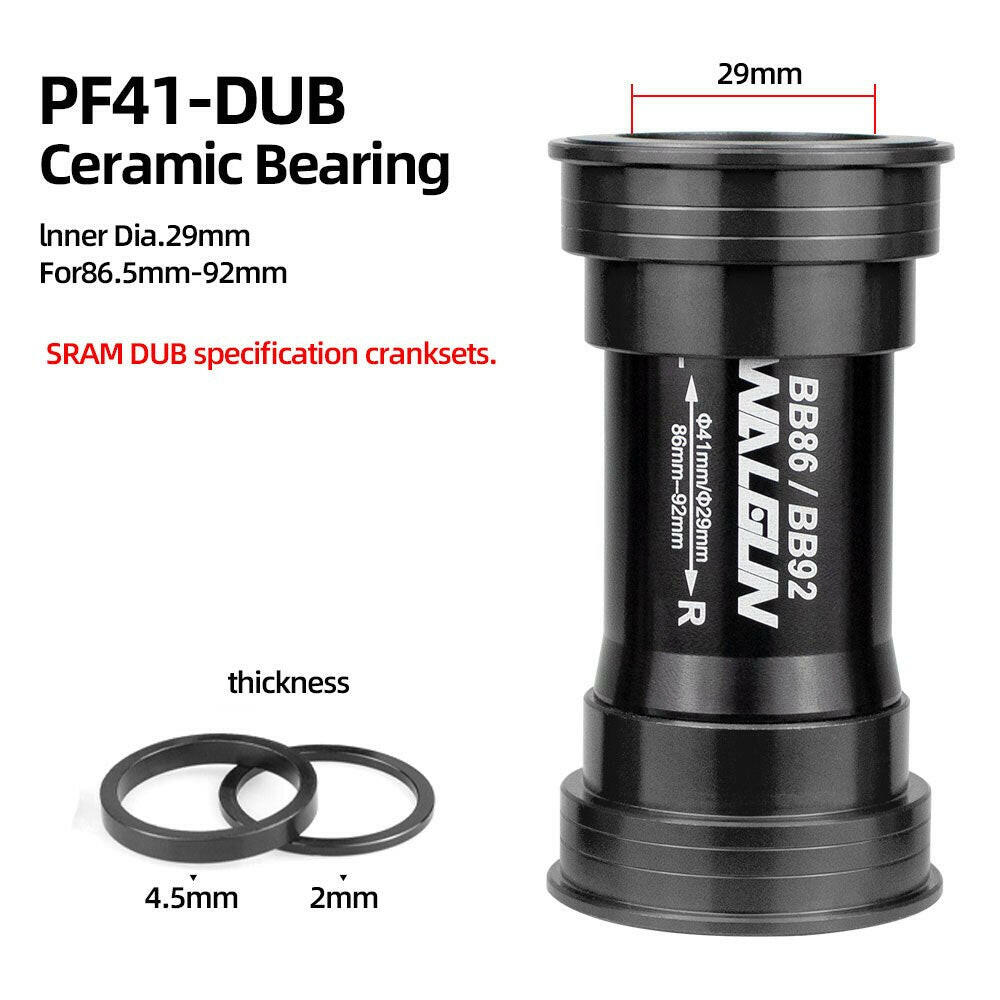 BB86 BB92 Bike Bottom Bracket Ceramic BB for MTB Road PF4124 PF4130 PF41DUB 41mm 24mm 30mm 29mm DUB Gxp 105 Bicycle Crank Parts-WAYBIKER