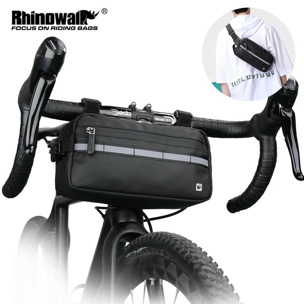 Rhinowalk 2021 New Handlebar Bag Bicycle Bags Frame Pannier Bag  Multifunction Portable Shoulder Bag Bike Accessorie-WAYBIKER