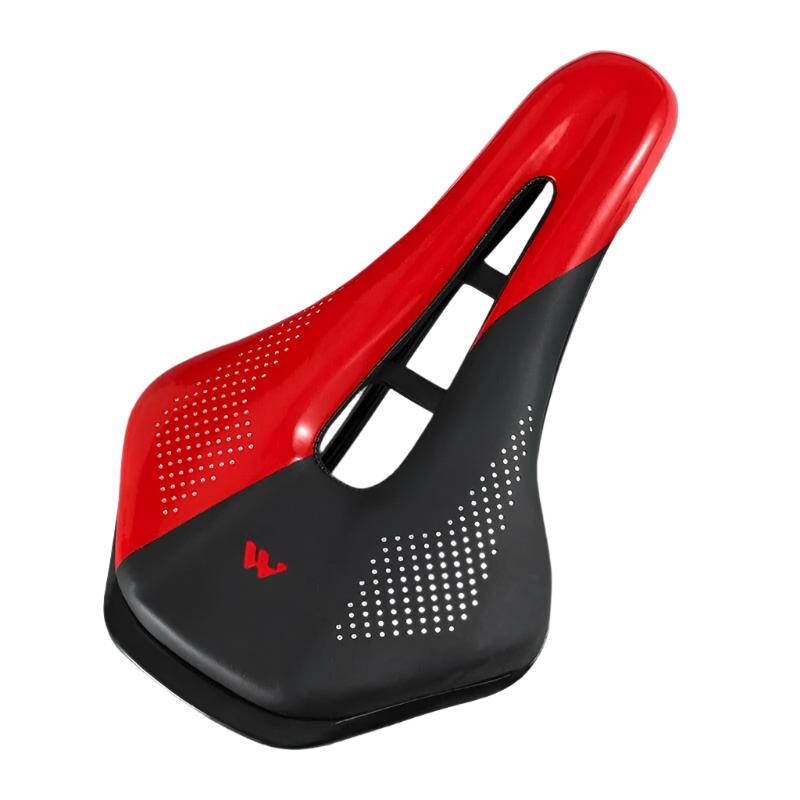 WEST BIKING Ultralight Mountain Bicycle Saddle MTB Short Nose Road Bike Seat PU Leather Hollow Prostatic Saddle Bicycle Parts-WAYBIKER