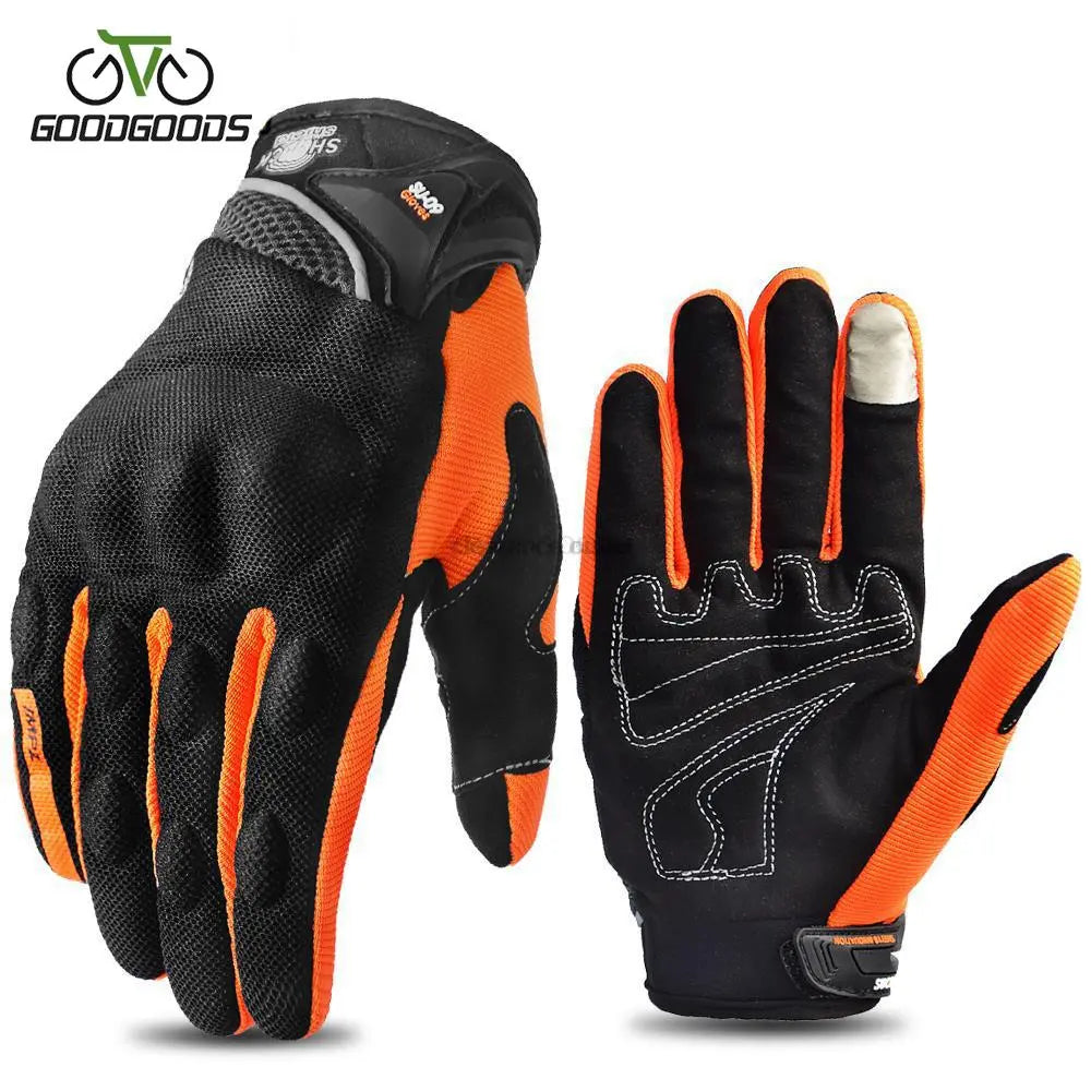 Cycling Gloves Racing Breathable Full Finger Protective Touch Screen Guantes Racing Moto Motocross Outdoor Sports Gloves-WAYBIKER