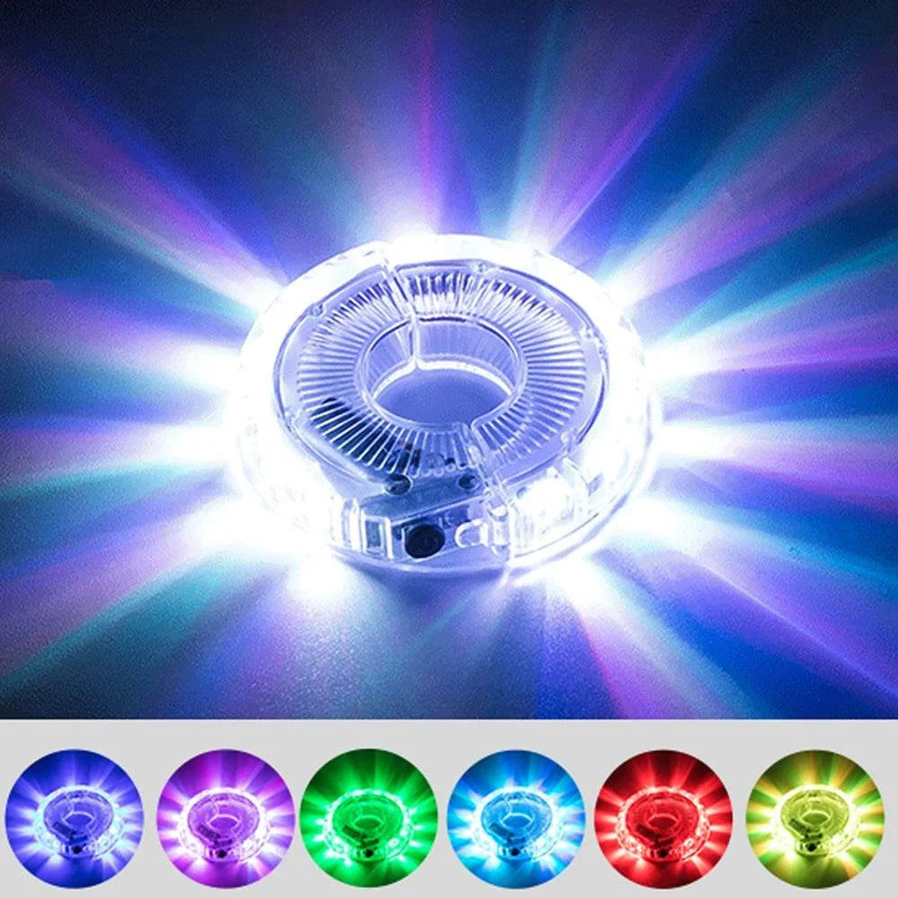 LED Bicycle Wheel Light Bike Front Tail Hub Spoke One Lamp With 7 Color 18 Modes Rechargeable Kids Balance Bike Light-WAYBIKER