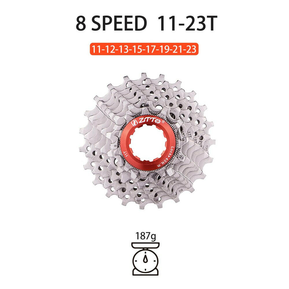 ZTTO 8 9 10 11 Speed Bicycle Cassette Road Bike 10speed Steel Sprocket 8s 9s 10s 11s 8v K7 Freewheel Bicycle Parts