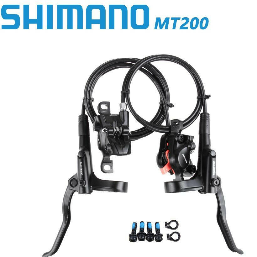 Shimano MT200 Hydraulic Brake MTB Mountain Bike Disc Brake Set BL-MT200 BR-MT200 Left Front 800mm Right Rear 1400mm