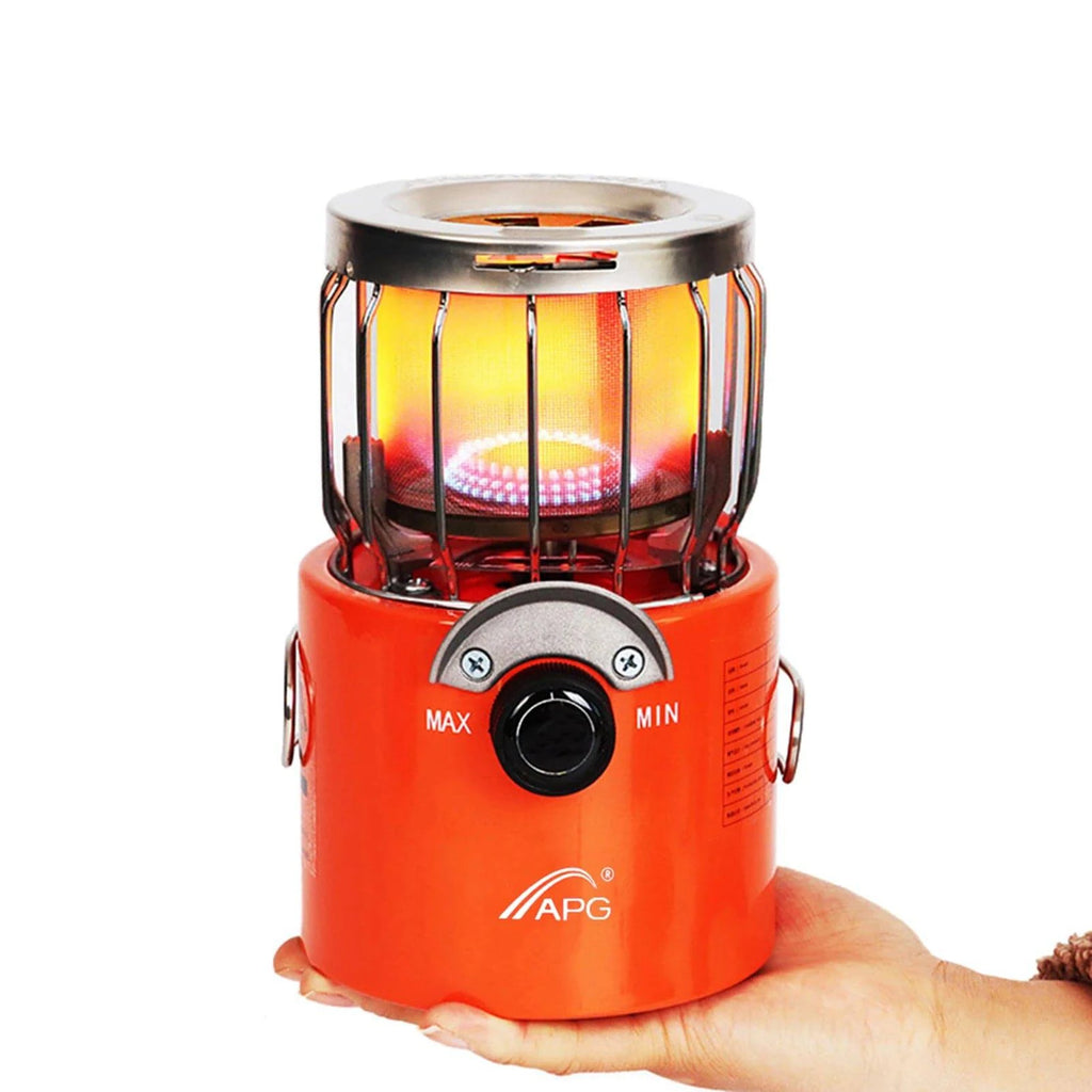 Portable 2000W Gas Heater Outdoor Camping Stove Heating Cooker Winter Heater Tent Stove for Ice Fishing Camping Hiking-WAYBIKER