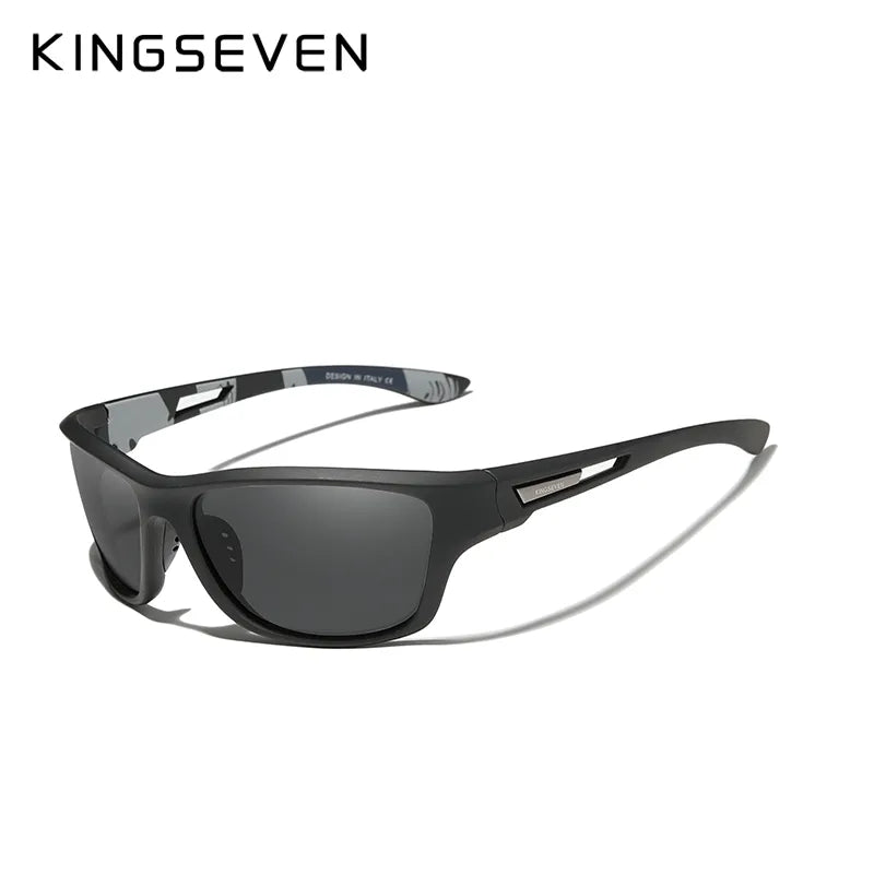 KINGSEVEN Polarized Cycling Sunglasses Men Fashion New Sports Style Square Sun Glasses Male Outdoor Travel UV Goggles-WAYBIKER