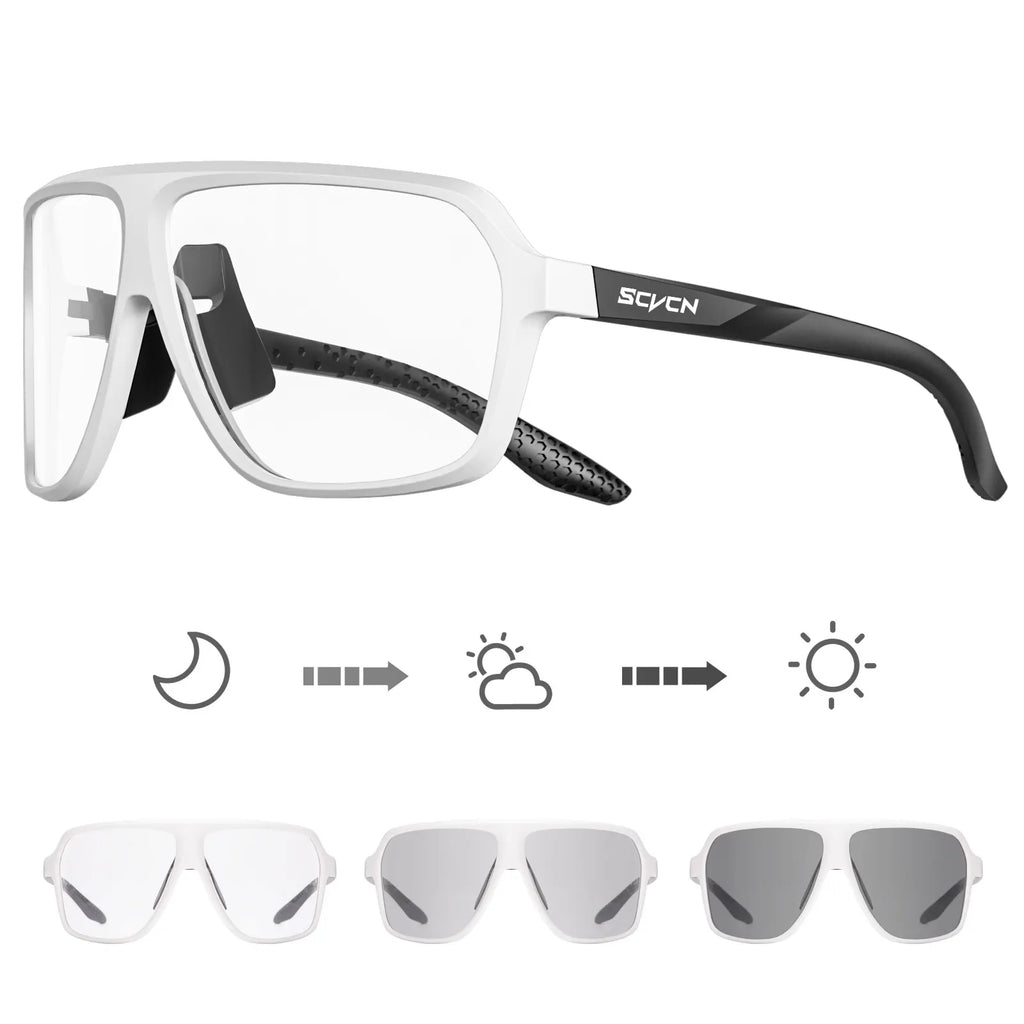 Polarized Cycling Glasses Men MTB Cycling Sunglasses Women Road Bike Glasses UV400 Bicycle Glasses Outdoor Photochromic Glasses-WAYBIKER