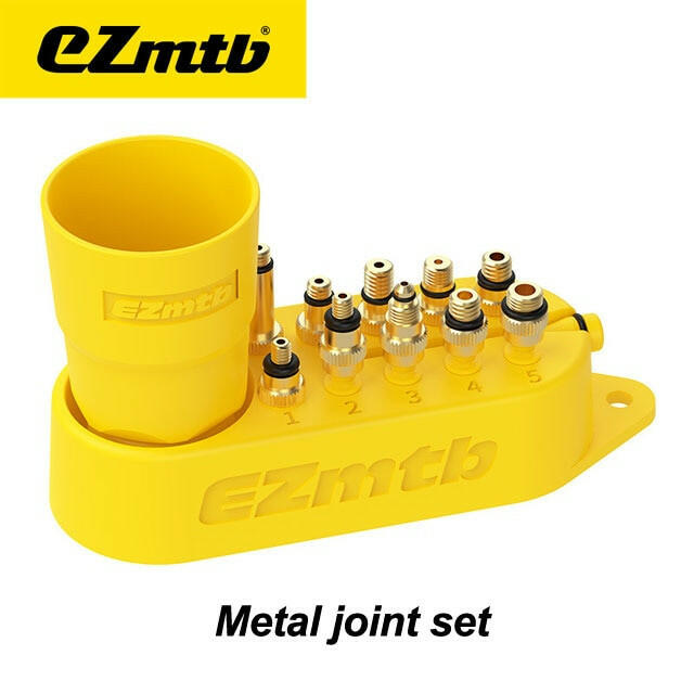 Ezmtb Universal Bicycle Hydraulic Disc Brake Bleed Adapters Set Copper Metal Oil Funnel Bike Tool Accessories For Shimano Sram-WAYBIKER