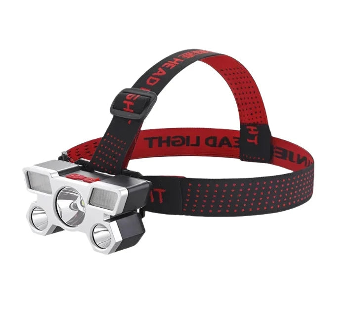 5LED Headlamp Rechargeable With Built In 18650 Battery Strong Light Long Range Torch Outdoor Camping Adventure Fishing HeadLight-WAYBIKER