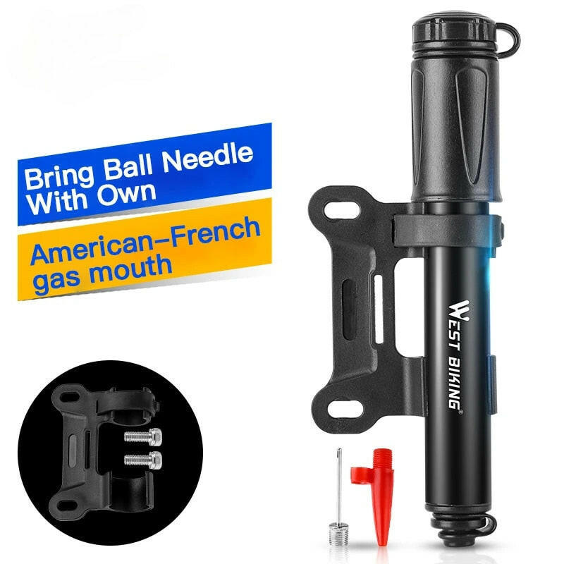 Mountain Bicycle Mini Pump Bicycle Aluminum Alloy Cycling Hand Air Pump Ball Tire Inflator MTB  Bike Accessories-WAYBIKER