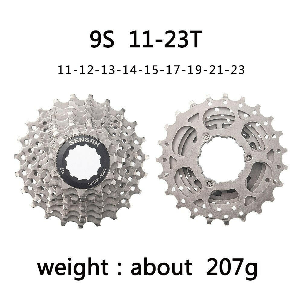 SENSAH 8/9/10/11 Speed Road Bike Cassette 11V 23T/25T/28T/30T/32T/34T/36T Bicycle Freewheel K7 10S Flywheel for HG Hub-WAYBIKER