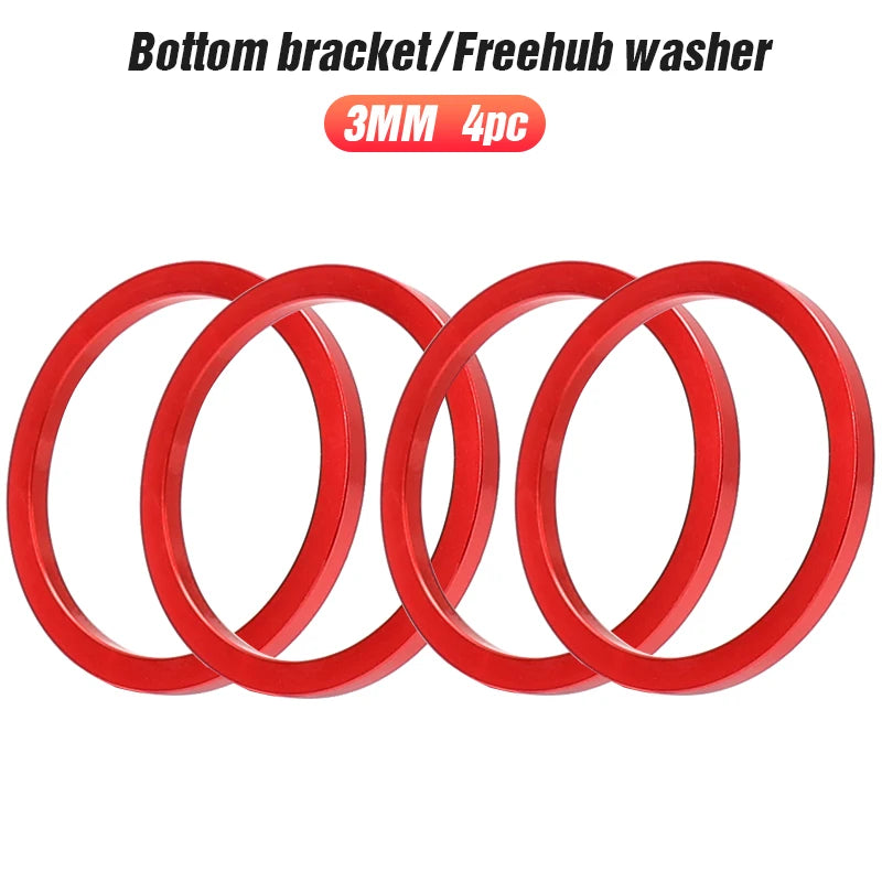 Lebycle Mtb Bicycle Accessories Aluminum Alloy CNC Hub Spacer Bottom Bracket Washer-WAYBIKER