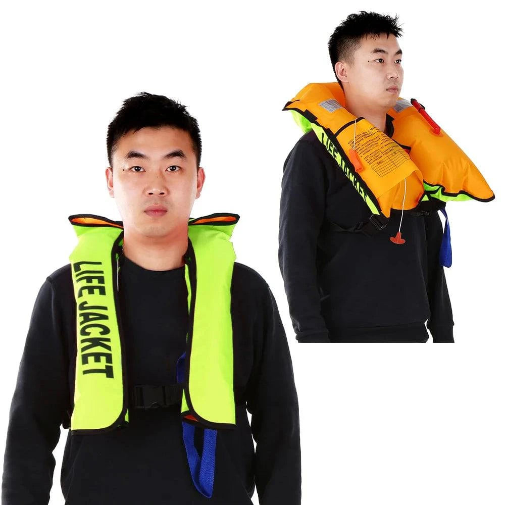 Auto Inflatable Adults Life Jacket Adult Life Vest Safety Float Suit for Water Sports Kayaking Fishing Surfing Survival Jacket-WAYBIKER