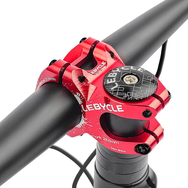 Lebycle Mountain Road Bike Aluminum Alloy CNC Stem Bicycle Handlebar Bike Parts 31.8x35mm Bicycle Handlebar Stem-WAYBIKER