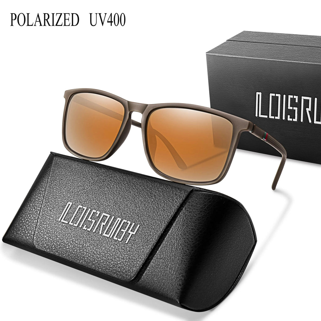 Luxury Square Vintage Polarized Windproof Cycling Sunglasses UV400 Male Eyewear Men Women Fashion Travel Driving Fishing Glasses-WAYBIKER