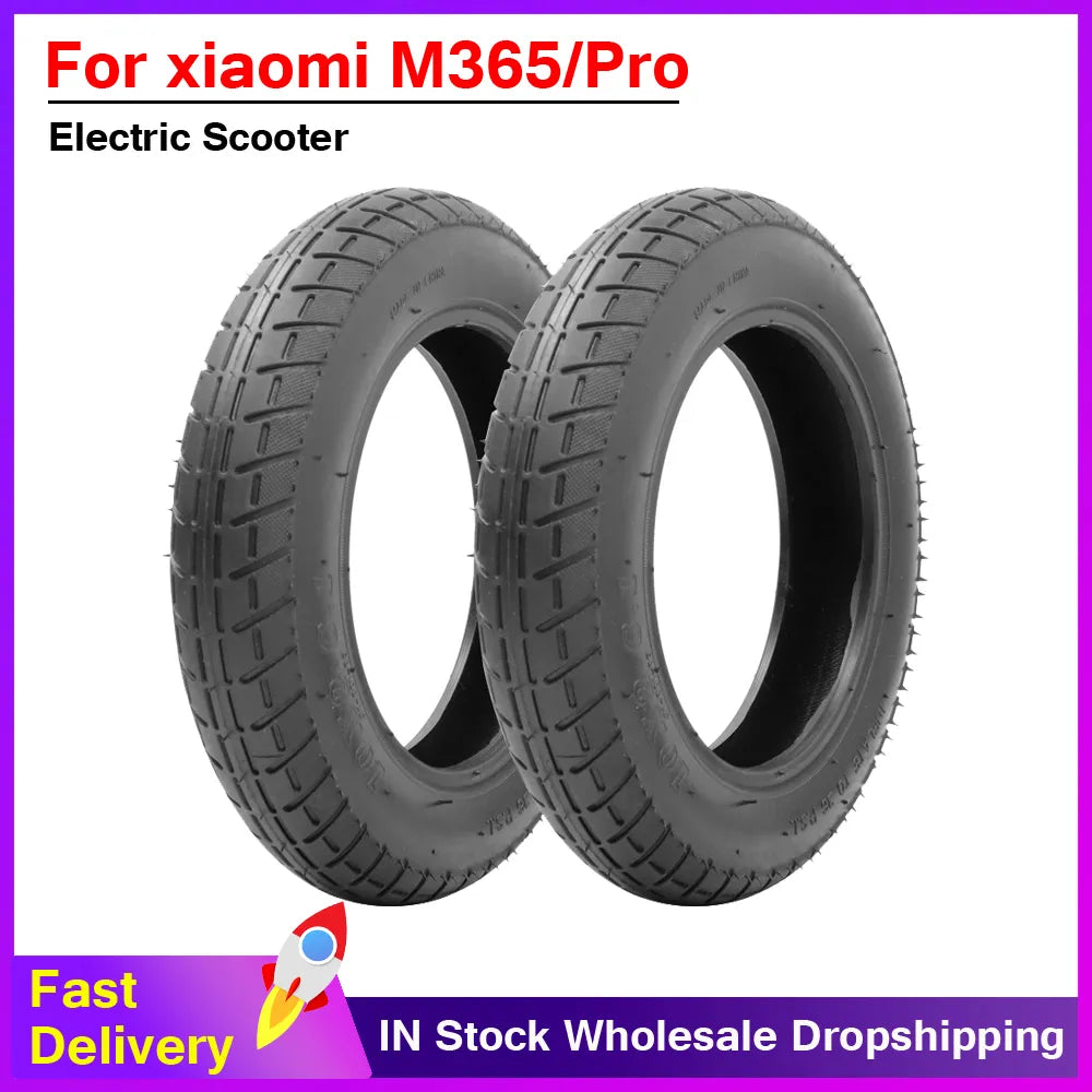 10 Inch Inflation Wheel 10*2 Tire for Xiaomi M365 PRO 1S Pro 2 Electric Scooter Reinforced Stable-proof Outer Pneumatic Tyre
