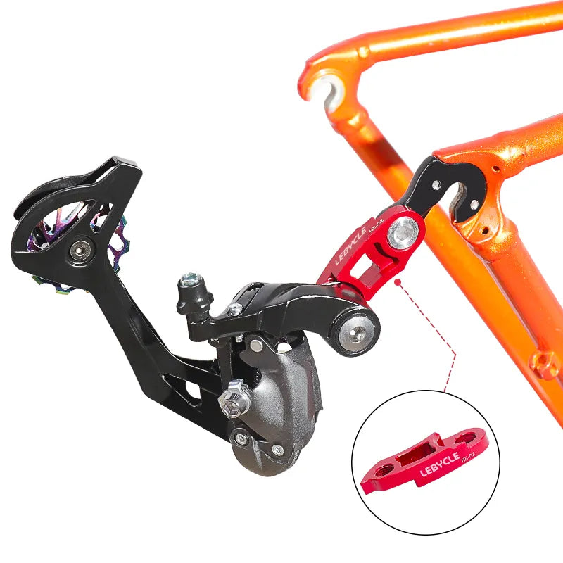 Lebycle MTB Road Bike Rear Derailleur Hanger Extension Extender Cycling Frame Gear Tail Hook Extender Link Bicycle Parts-WAYBIKER
