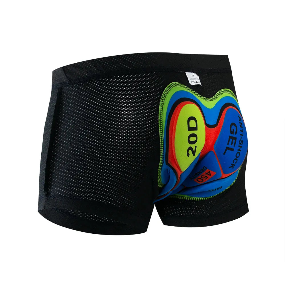 TELEYI Cycling Underwear 5D Breathable Padded Gel Bike Shorts Men MTB Anti Slip Leg Grips Riding Cycling Shots Ciclismo-WAYBIKER