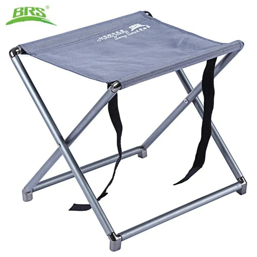 BRS-D21 Lightweight Outdoor Aluminum Alloy Folding Camping Chairs Hiking Picnic Compact Portable Collapsible Fishing Stool-WAYBIKER