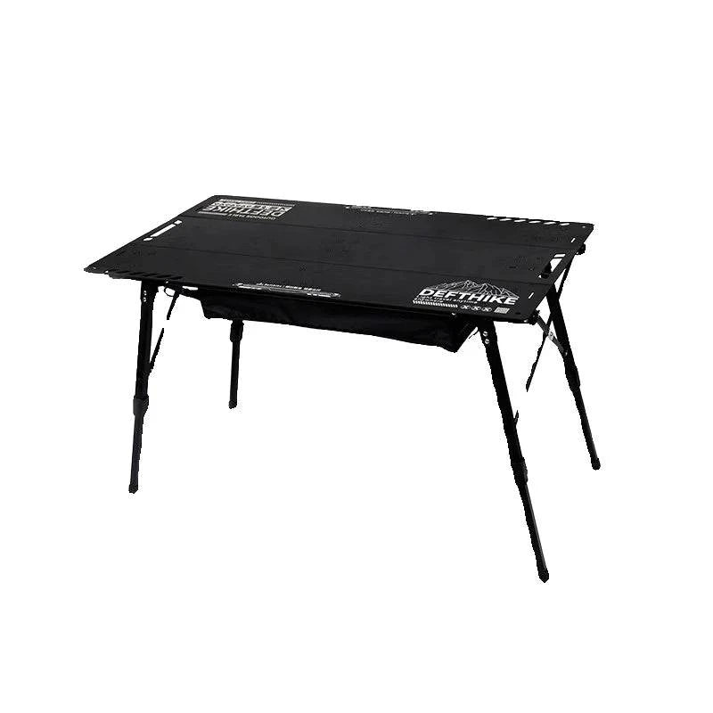 Difeike Outdoor Camping Three Piece Table Aluminum Tactical Table Portable Folding Lifting IGT Expansion Chicken Rolls Table-WAYBIKER