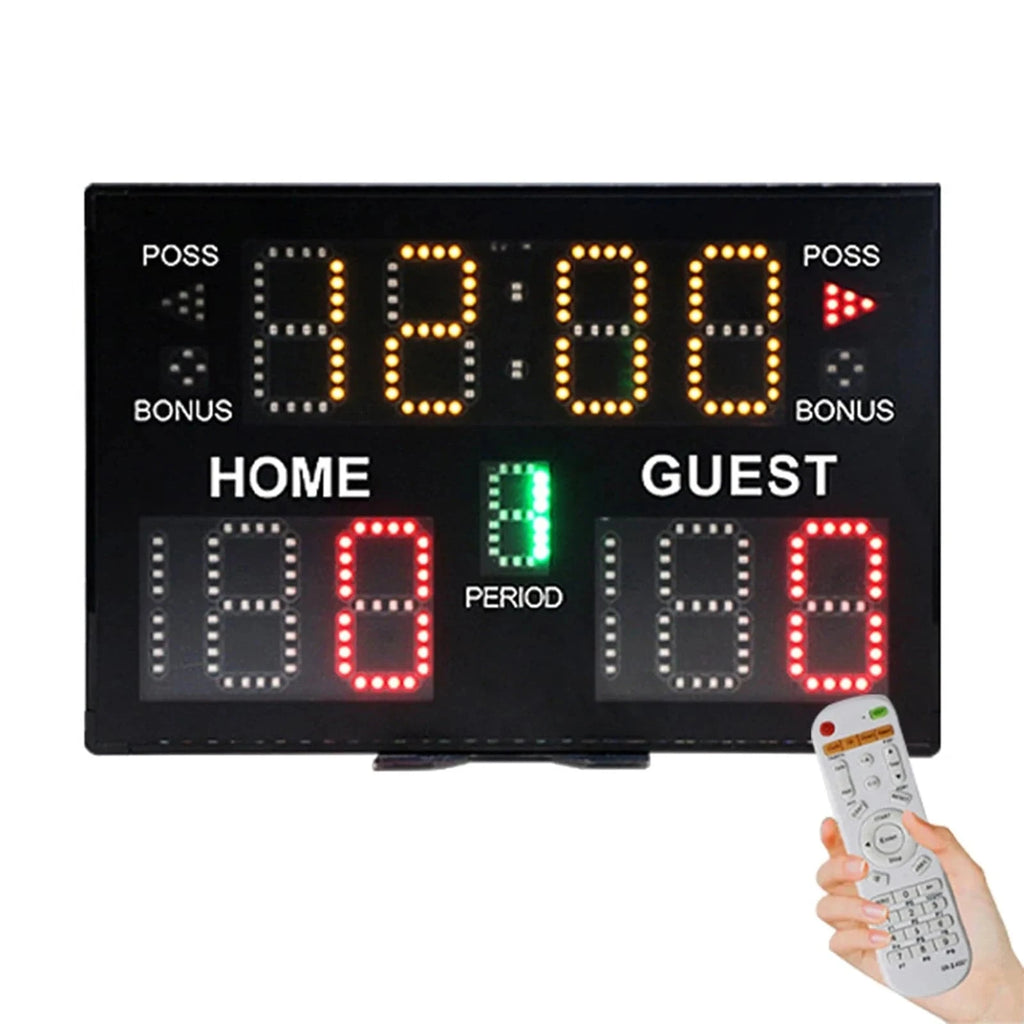 Indoor Digital LED Scoreboard Tabletop Score Board for Basketball Volleyball Tennis Boxing Match Game Scoreboard-WAYBIKER