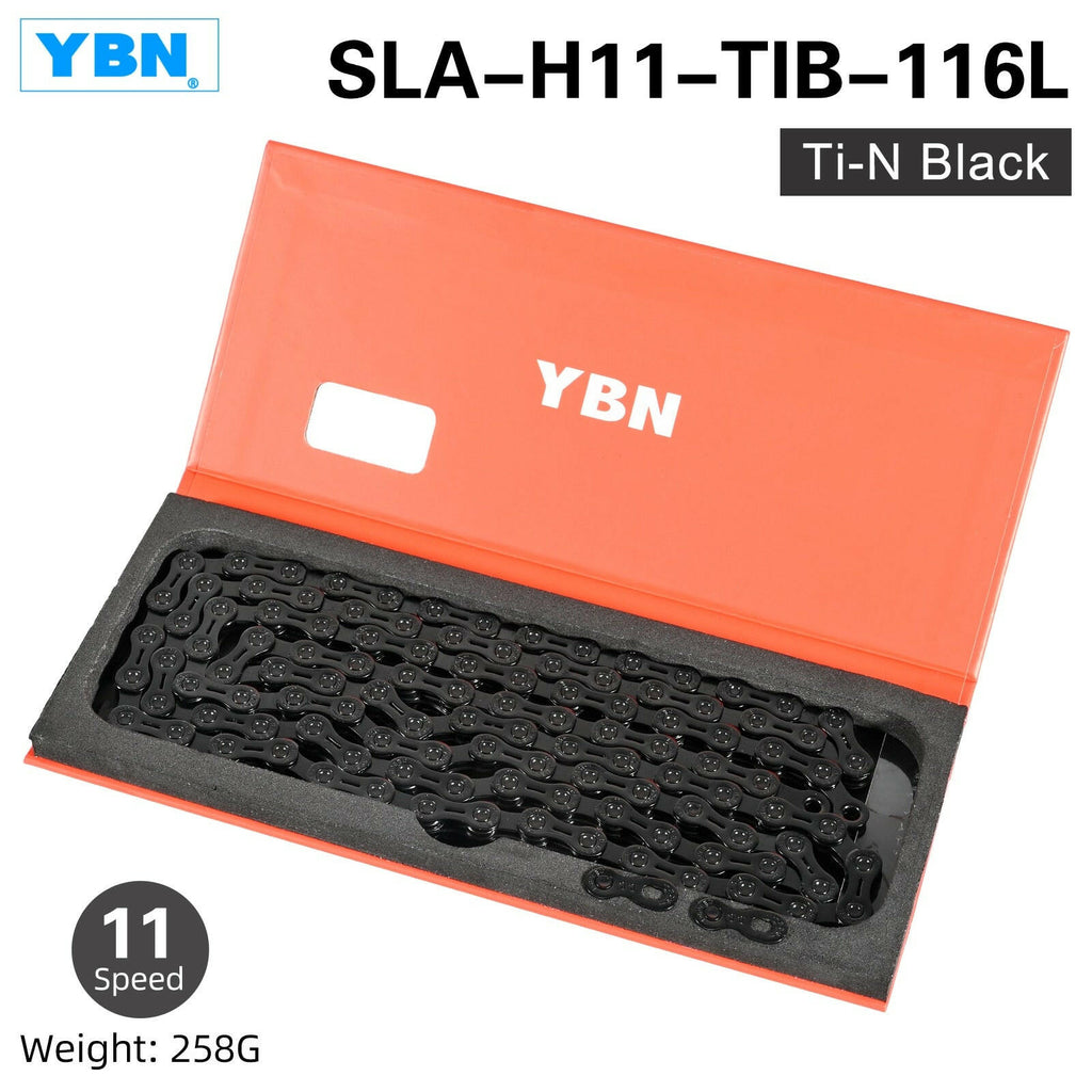 Mountain Road Bicycle Hollow Chain X12L X10 X10sl X9sl X11sl  9 10 11s12S Gold Black 126L Long Suitable for SHIMANO and SRAM-WAYBIKER