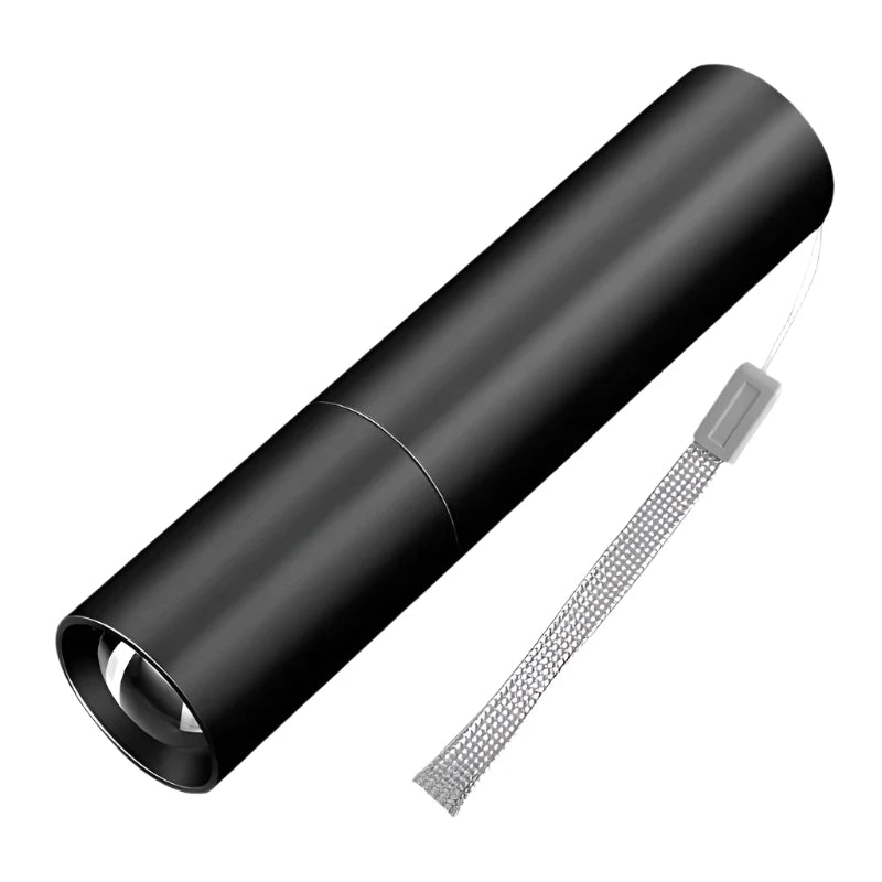 Mini Rechargable LED Flashlight Three Light Mode Waterproof Telescopic Powerful Flash Lights Outdoor Zoom Portable Torch-WAYBIKER