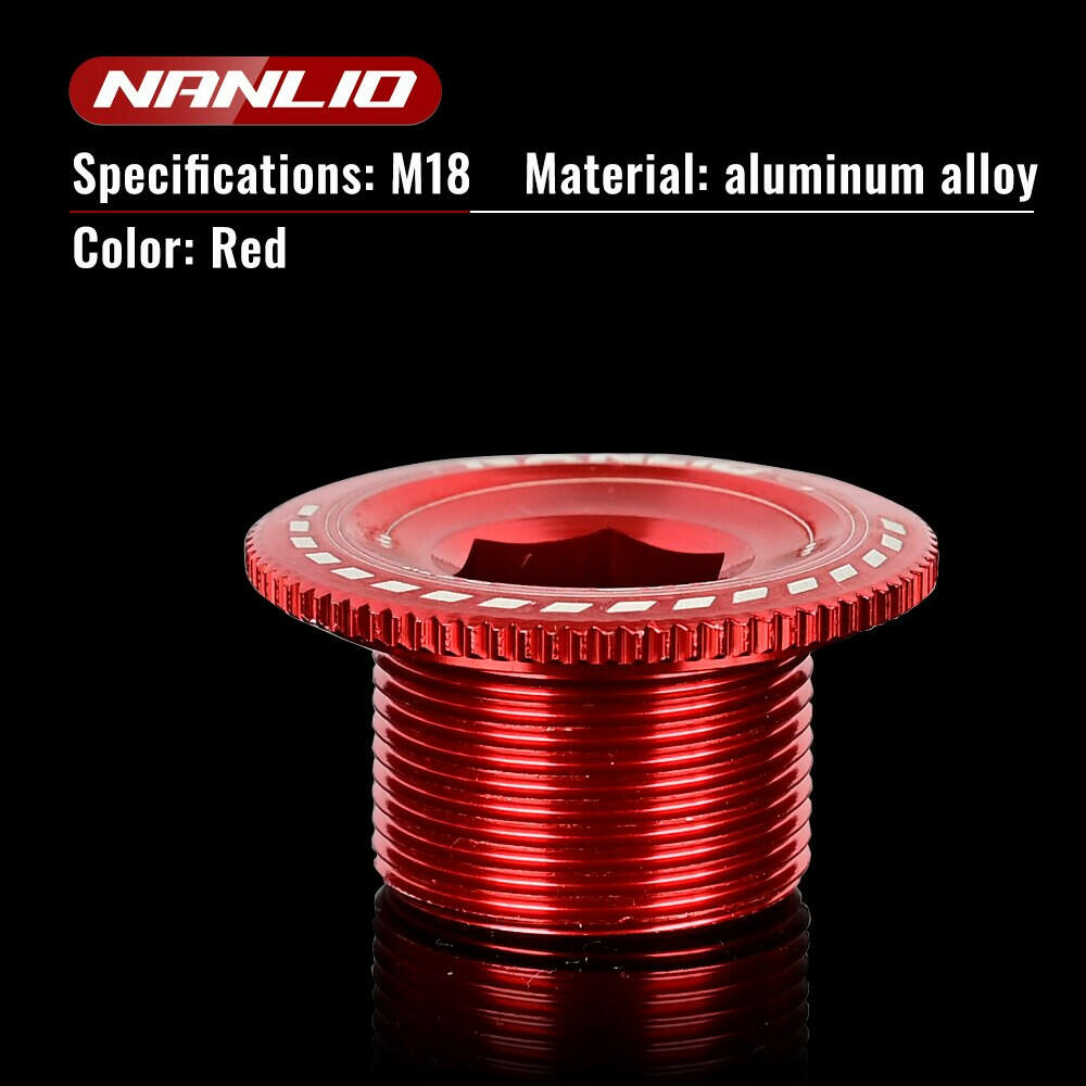 MTB Crank Screw CNC Aluminum Alloy Bicycle Bolt Cap M15/M18/M19/M20 Bike Cover Nut For Shimano XT/XTR/SLX Crankset Cycling Part-WAYBIKER